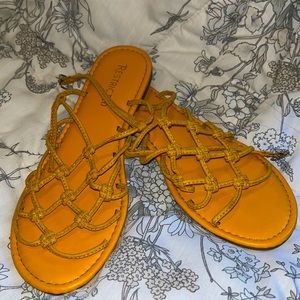 never worn yellow sandals